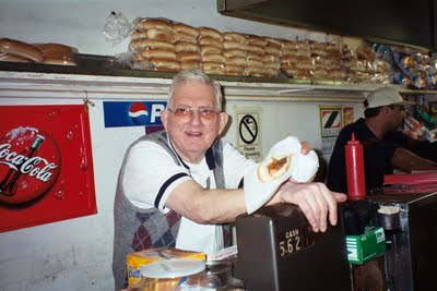 Gus Koutroulakis of Pete's Famous Hot Dogs died Tuesday.